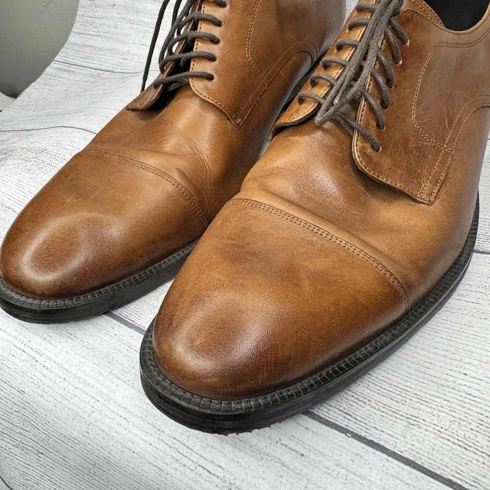 Cole Haan‎ Tan Leather Classic Captoe Oxford Dress Shoes Men's Size 12M C34138